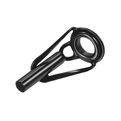 PATIKIL Tube Dia Fishing Rod Tips Repair Kit, Stainless Steel Black Guide Ring for Fishing - size: 3.0mm