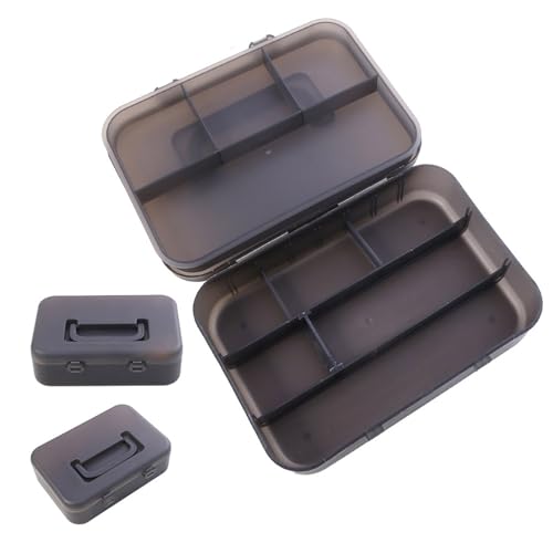 Double Layers Lure Organizers with Removable Dividers Tool Box Baits Separator Fishing Tackle Lure Storage Tray Double Layers Tackle Storage