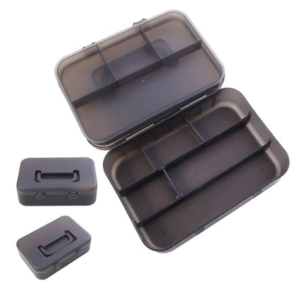 Double Layers Lure Organizers with Removable Dividers Tool Box Baits Separator Fishing Tackle Lure Storage Tray Double Layers Tackle Storage