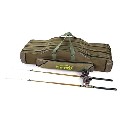 Fishing Rod Carrier Reel Case Bags Organizer Travel Carry Holder Pole Storage for Fishing and Traveling (4 layers/100cm-39.4inch) - color: 4 layers/100cm-39.4inch