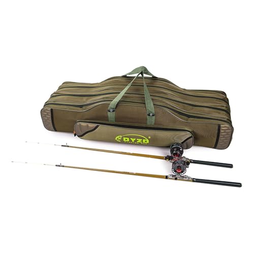 Fishing Rod Carrier Reel Case Bags Organizer Travel Carry Holder Pole Storage for Fishing and Traveling (4 layers/120cm-47.2inch) - color: 4 layers/120cm-47.2inch