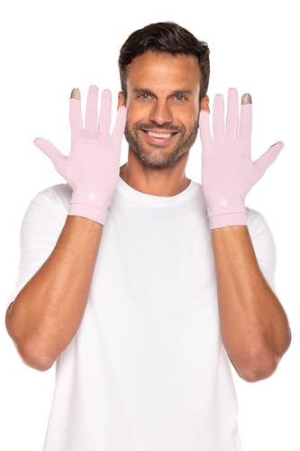 Coolibar Full Finger UV Sun Gloves - UPF 50+ Sun Protection - Gannett - color: Dusty Mauve, size: Small