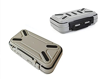 Toasis Fishing Tackle Accessory Box Small Fishing Hooks Weights Sinkers Swivel Storage Container (Grey) - color: Grey