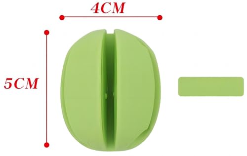 10Pcs Silicone Fishing Rod Holder Straps, 5 Hole Portable Fishing Rod Fixed Ball, Rubber Fishing Pole Clips Fly Fishing Accessories - color: Green
