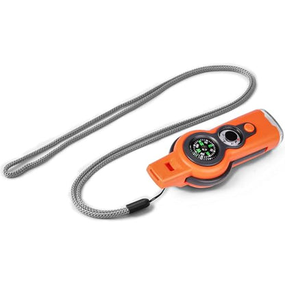 Emergency Survival Function Whistle, Outdoor Multifunctional Tool Safety Whistle with Lanyard, Ideal for Kayaking, Boating, Hiking, Camping, Climbing, Hunting, Fishing, Rescue Signaling - color: Orange