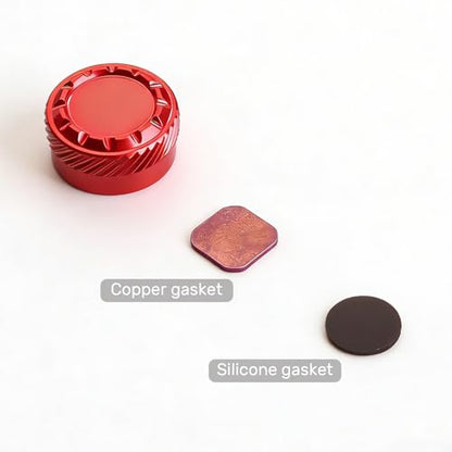 Mechanical Brake Knob Compatible with Daiwa 2019 TATULA 100/2025 TATULA 200 - Aluminum Alloy Adjustment Knob, 1 Set Fishing Reel Replacement Parts - color: Red