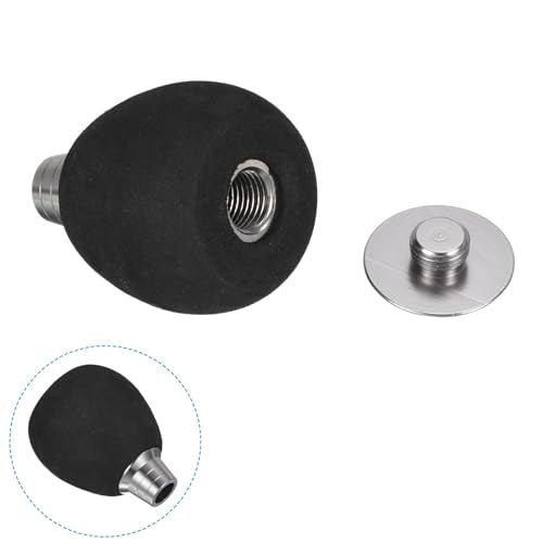 PATIKIL Fishing Reel Handle Knob, 2 Set Lightweight EVA Fishing Reel Power Knob Handle Grip for Fishing Reel Replacement Parts, Silver