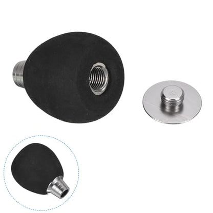 PATIKIL Fishing Reel Handle Knob, 2 Set Lightweight EVA Fishing Reel Power Knob Handle Grip for Fishing Reel Replacement Parts, Silver