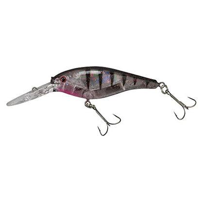 Berkley Flicker Shad Fishing Lure, Flashy Ghost, 5/16 oz, 2 3/4in | 7cm Crankbaits, Size, Profile and Dive Depth Imitates Real Shad, Equipped with Fusion19 Hook - color: Flashy Ghost, size: 2 3/4in - 5/16 oz
