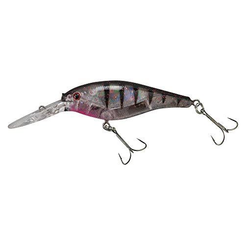 Berkley Flicker Shad Fishing Lure, Flashy Ghost, 5/16 oz, 2 3/4in | 7cm Crankbaits, Size, Profile and Dive Depth Imitates Real Shad, Equipped with Fusion19 Hook - color: Flashy Ghost, size: 2 3/4in - 5/16 oz
