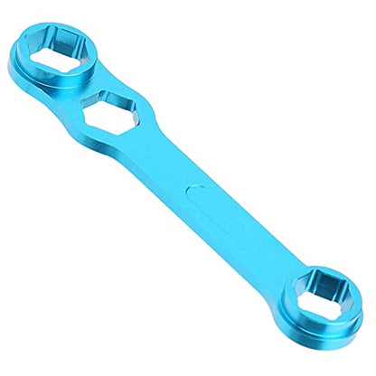 Fishing Reel Tools,Fishing Reel Replacement Parts,Thrust for baitcasting Tool Grease Repair reels Handle Driver Tools nut Track Field DIY Casting Fishing Reel Wrench Blue Aluminium Alloy