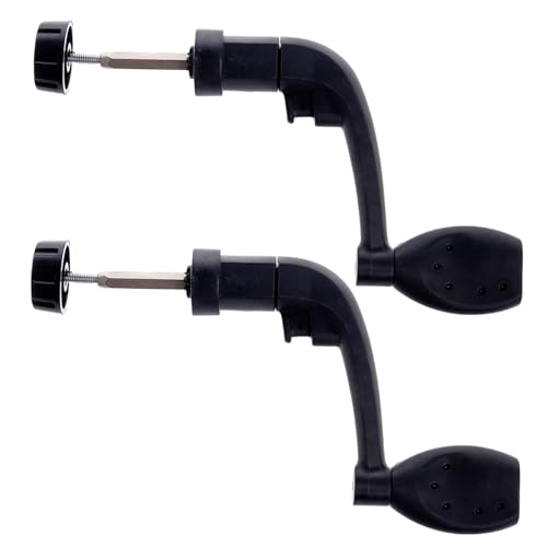 2Pcs Fishing Reel Handle, Universal Plastic Power Handle, Fishing Reels Crank Rock Arm Spinning Wheel Grasp Reels and Accessories，Spinning Reel
