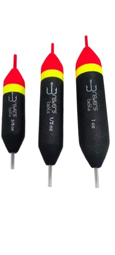 Slip Floats, Set of 4, Orange/Yellow/Black - Salmon and Steelhead Floats - size: 1 oz