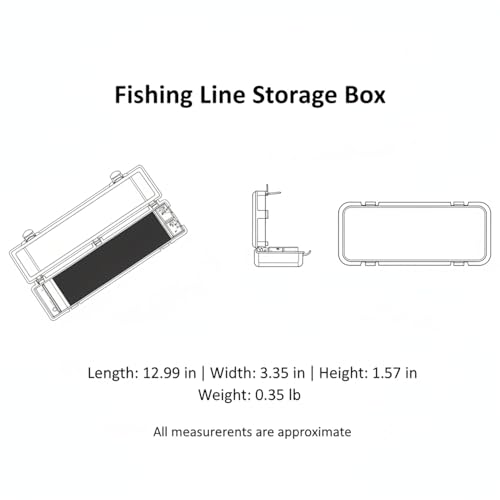 Green PVC Fishing Line Spool Organizer Box - Compact Tackle Storage Case for Braided Lines & Rigs, Portable Bag Insert (1 Pack)