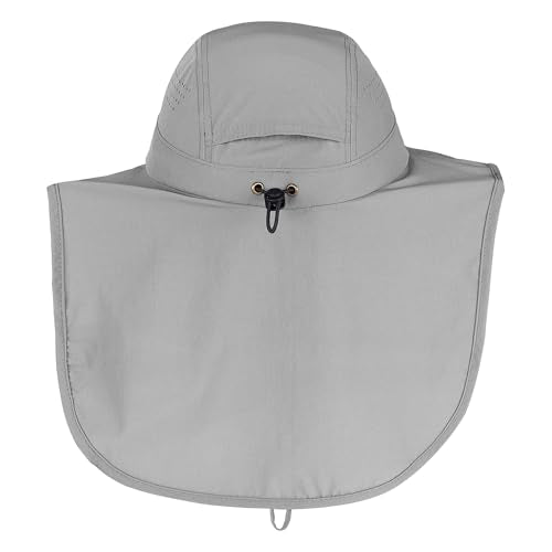 Connectyle UPF 50+ Sun Hat with Neck Flap Wide Brim Bucket Hats Breathable Fishing Hiking Gardening Safari Hat for Men Women