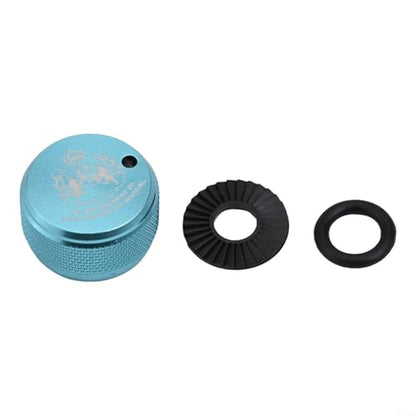 Spool Tension Mechanical Brake Knob for ABU-3/3.5/4/P5 Series, Spool Mechanical Aluminum Alloy Brake Knob with internal sound baitcast reel, Fish Reel Fishing Supplies(light blue) - color: light blue