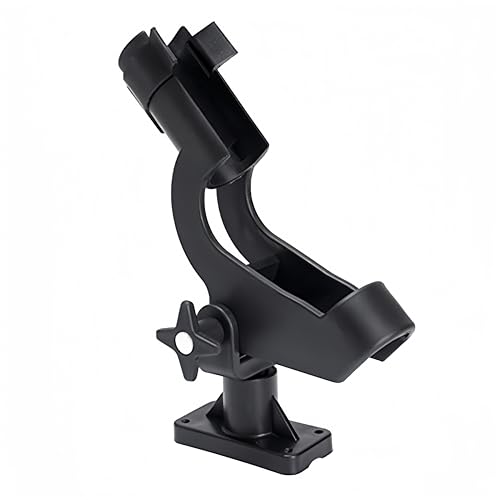 HiUmi Adjustable Rotatable Plastic Fishing Rod 3 Mount Rack Holder Bracket Boat Canoeing Rowing Mount Kit Kayak Side Rod Holder - color: RH50-4Pack