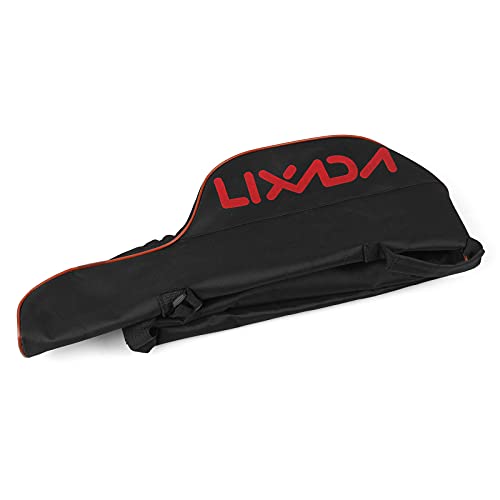 Lixada 63 Inch Fishing Rod Bag Portable Fishing Rod Reel Protective Case, Folding Fishing Pole Holder Cover Rod Tackle Organizer - color: Red