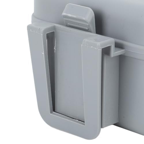 Fishing Live Bait Box, Plastic Bait Holder with Perforated Cover, Portable Live Container for Bloodworms, Heat & Fishing Station