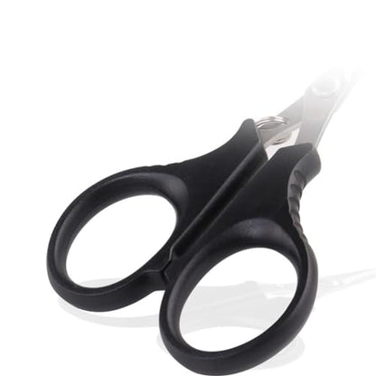 Multifunctional Fishing Plier Fish Hook Remover Cutter Scissors with Hooked Tip Practical Fishing Tool Durable Stainless Steel Fish Hook Remover Multifunctional Fishing Tool Accessory, Black
