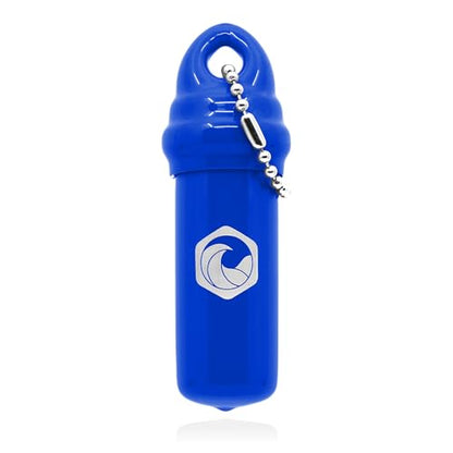 Seahive Floating Keychain (1 pack) with Waterproof Safety Container Boat Key Float - Pontoon, Fishing Accessories key holder - color: Dark Blue