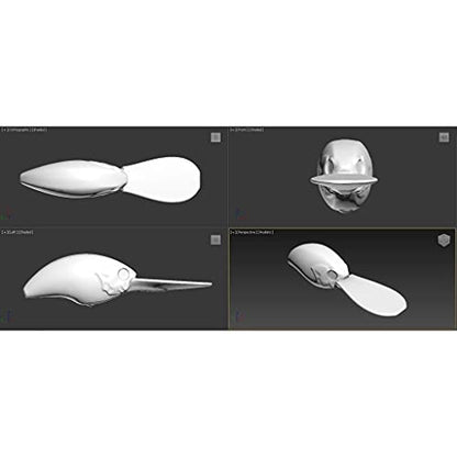 Blank Unpainted Minnow Crankbait Topwater Lipless Jerkbait Fishing Lures - color: UPC733