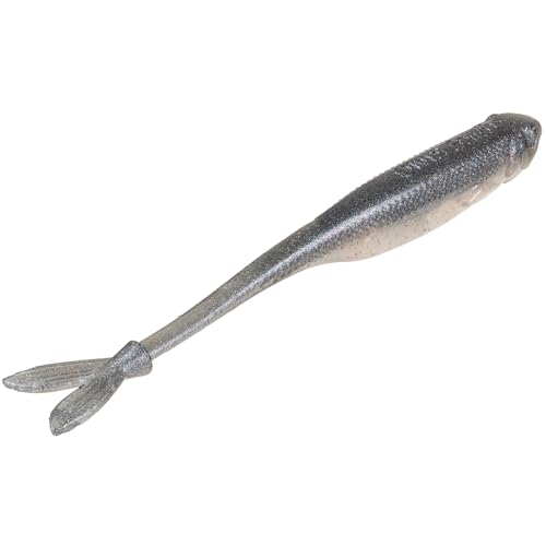 Strike King Spotlight Split Minnow Fishing Lure, Soft Plastic Jerkbait, 8-Pack - color: Pro Blue Red Pearl, size: 3"