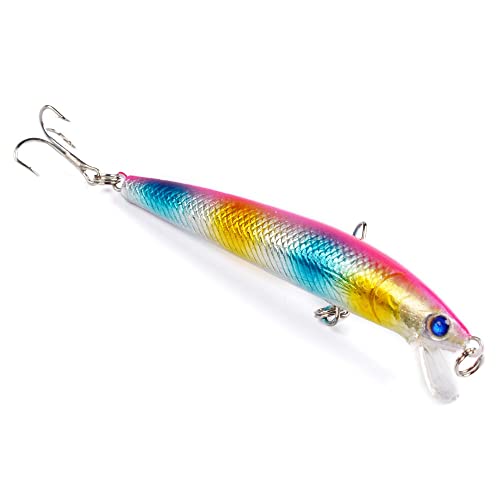 10pcs Minnow Fishing Lures Crankbaits, Fishing Lures Hard Baits Swimbaits, Minnow Topwater Baits