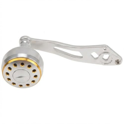 Baitcasting Reel Handle Replacement Parts, Aluminum Alloy Fishing Reel Rocker Arm with 8x5mm Mounting Hole, Lightweight Handle Grip for Baitcasting Reel Repair - color: Silver