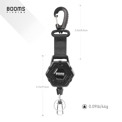 Booms Fishing RG5 Retractable Keychain with Belt Clip, 2-Pack Fishing Zinger Retractor, Heavy Duty Badge Holder, 2 Options - style: Basic Style