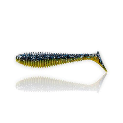 Moose Baits 3.8” Paddle Swimmer Soft Plastic Baits – Bass Fishing Lures - Soft Lure Bass, Durable Plastic Bait Swimmer for Freshwater Bass (6 Pack) - color: Sunfish
