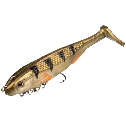 Strike King Final Copy Fishing Lure, Pre-Rigged Soft Plastic Swimbait, Free-Swinging Size 4 Treble Hook, Belly Magnetic Hook Keeper, 7/8-Ounce - color: Sugar Daddy