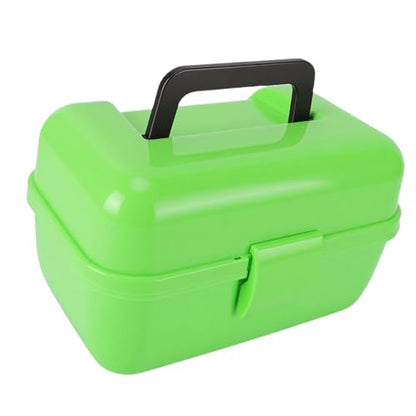 Fishing Tackle Box, Durable PP Material 2 Tray Organizer, Compact Tackle Storage, 9.1x6.3x5.3 Inches for Anglers Men Women Freshwater Saltwater Travel