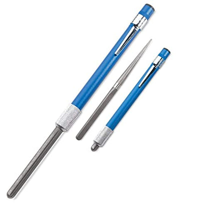 Retractable Knife Sharpener - 1 PC, Portable Diamond Grit Steel Knife Sharpening Stone Rod Pen Shape Knife Blade Sharpener Stick for Kitchen Knife and Outdoor Fish Hook
