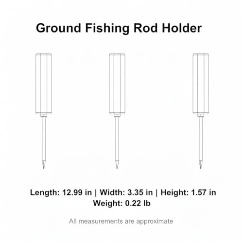 Ground Fishing Rod Holder, Galvanized Metal Spike for Beach and Riverbank, Support for Surf Casting (1 PC) - color: Yellow