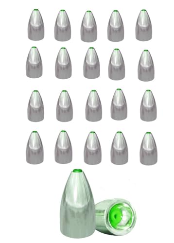TOASIS Fishing Steel Weights Rubber-core Tube Sinkers - style: 7g/0.25_oz-20pcs