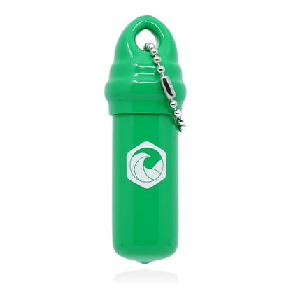 Seahive Floating Keychain (1 pack) with Waterproof Safety Container Boat Key Float - Pontoon, Fishing Accessories key holder - color: Green