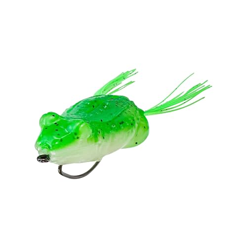 Savage Gear Tough Frog - color: Green/White, size: 3.5"