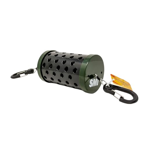 SMI Seal Resistant Saltwater Bait Barrel with Snaps | Durable Marine-Grade Design for Secure Bait Storage | Ideal for Crab, Shrimp, and Fishing Applications