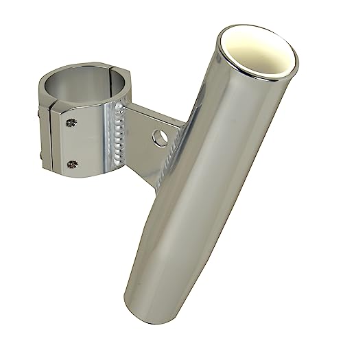 CE Smith - Aluminum Rod Holder - Boat Rod Holder with Vertical Clamp - Fits 1.90" OD Rails