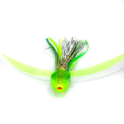 Saltwater Big Game Fishing Lure, for Offshore trolling (FlyBoy) - color: Baby Mahi Double Flash