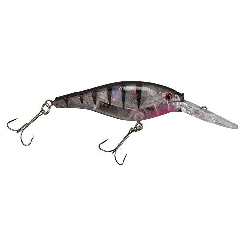 Berkley Flicker Shad Fishing Lure, Flashy Ghost, 5/16 oz, 2 3/4in | 7cm Crankbaits, Size, Profile and Dive Depth Imitates Real Shad, Equipped with Fusion19 Hook - color: Flashy Ghost, size: 2 3/4in - 5/16 oz