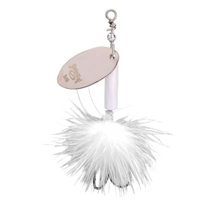 Strike King Bitsy Spinner Wire Bait - color: 204 - White, size: 3/8 oz