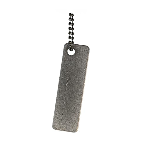 Pocket Knife Sharpener Fishing Hook Sharpener Portable Diamond Sharpening Stone for Knives with Keychain Attachment for Camping Gear