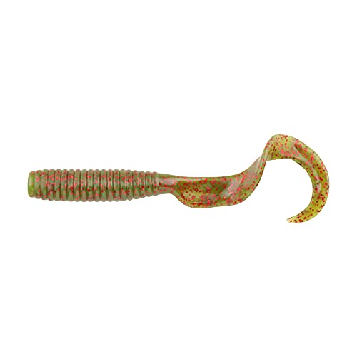 Berkley Gulp! Grub Saltwater Fishing Soft Bait - color: Motor Oil Red Fleck, size: 8- Inch