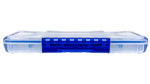 Flambeau Outdoors Fully Divided Slim Waterproof Ultimate Tuff Tainer | 28 Compartments, Removable Zerust Anti-Corrosion Dividers, Tackle Storage Customization, 14" x 8.9" x 1.7" - size: 5000/3700, style: 28 Compartments