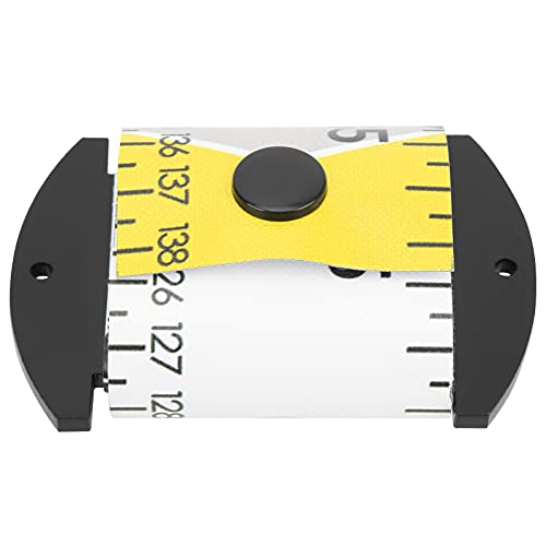 138 X 5cm PVC Fish Measuring Ruler, Foldable Fish Measuring Tape with Cm Inch Scale, Compact 8 X 5.5cm Roll, for Boat Kayak Ice Fishing Anglers (Yellow) - color: Yellow