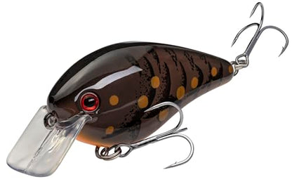 Strike King KVD 1.5 Hard Knock Fishing Lure, 3/8 oz, 3D Lifelike Eyes - color: Brown Craw, size: 3/8oz