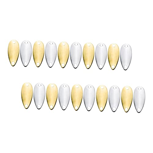 YARNOW 20pcs Fishing Lures Vivid Metal Baits for Bass Fishing Lightweight Fake Baits for Freshwater for Anglers