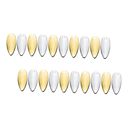 YARNOW 20pcs Fishing Lures Vivid Metal Baits for Bass Fishing Lightweight Fake Baits for Freshwater for Anglers